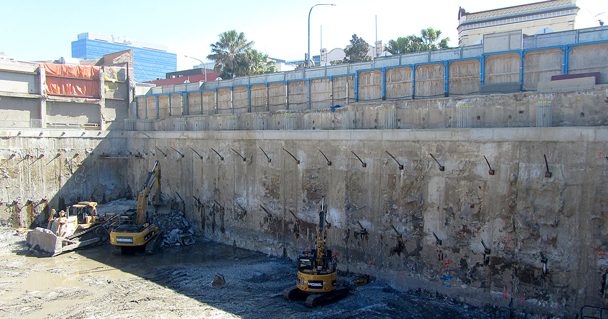 Excavation well under way