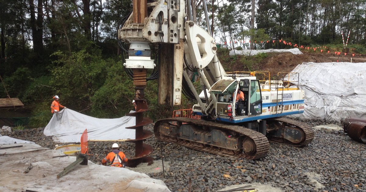 Setting up on piles