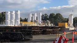 Diaphragm Wall Project at Melbourne Victoria Australia