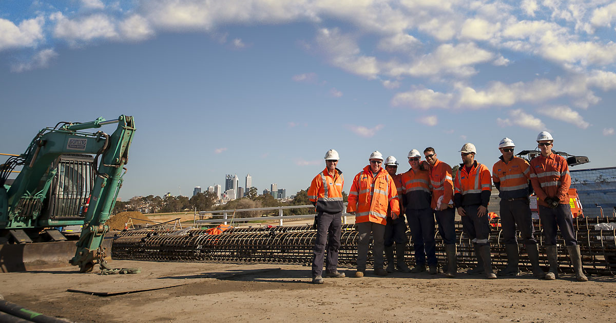 Site team - Hard at work..